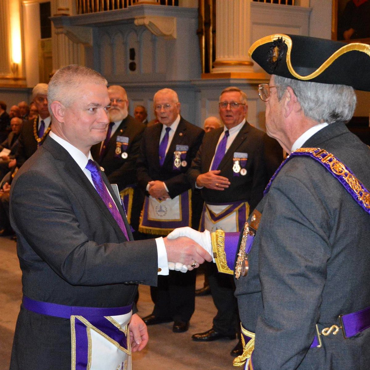 TheTravelingMa5's tweet image. R.W. Geoffrey Kromer humbly accepts his election as Senior Grand Warden.  Hear all about it on Episode 63: Massachusetts Masonry!
(Link in bio)
#freemasonry #brothers #podcast #travelingman
