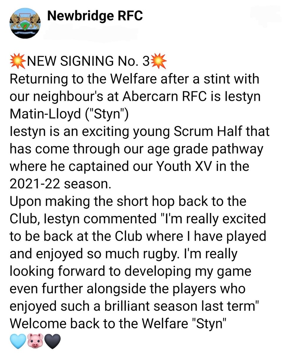 Newbridge Rugby tweet media