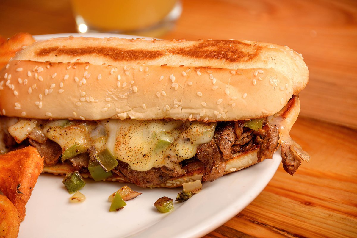 WhiskeyMill's tweet photo. True beauty is on the inside... Have you tried our philly cheese steak? Don't sleep on this deliciousness! Available with chicken as well. https://t.co/J7IfS6kt8y