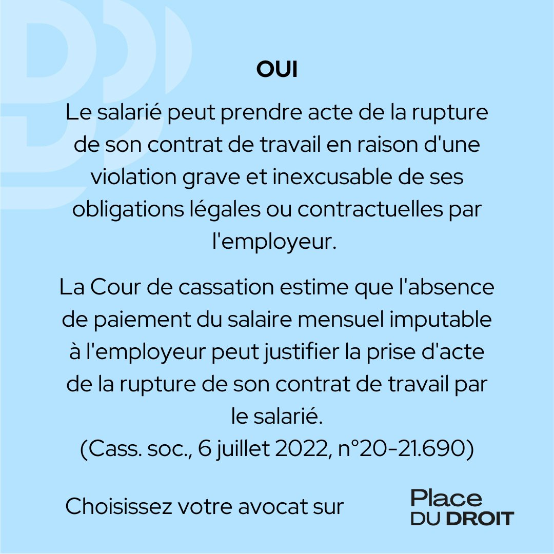Mon employeur ne m'a pas payé mon salaire. Est-ce que je peux rompre mon contrat de travail ?

#droit #droitdutravail #facdedroit #etudiant #law #etudiantendroit #prisedacte