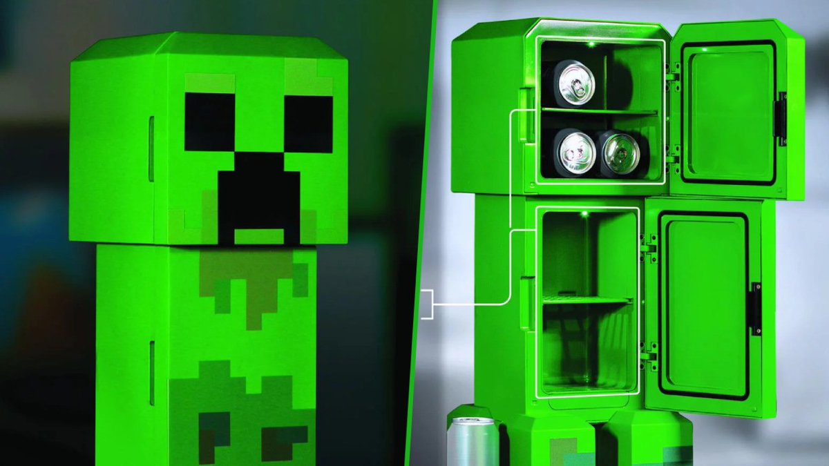 Xbox Has Released A Minecraft 'Creeper' Themed Mini Fridge https://t.co/MyyfHkfu6M #Xbox #Minecraft #XboxSeriesX #XboxSeriesS #XboxMiniFridge https://t.co/Yu3ItkGmnO