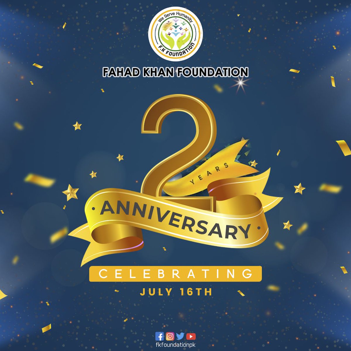 FkFoundationpk's tweet photo. Alhamdulillah F.K Foundation is complete 2 year's by the Grace of ALLAH we are started from 16 july 2021 Thanks for Trusting us love us and supporting us keep going it.
#2YearComplete
#fkfoundation2yearscompelete
#Pakistan #fahadkhanfoundation https://t.co/VDxesEN5AF