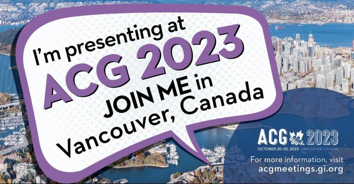 🔬🤓 Looking forward to learning from everyone & sharing our work! @AmCollegeGastro #ACG2023 #Vancouver @PittGILiverNutr