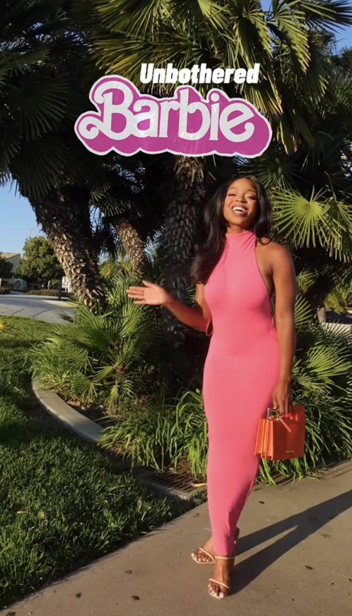 helloxditto's tweet image. #ShaniceRoshee Wearing Alanis In Orange 🫶🏾🧡 #Barbie