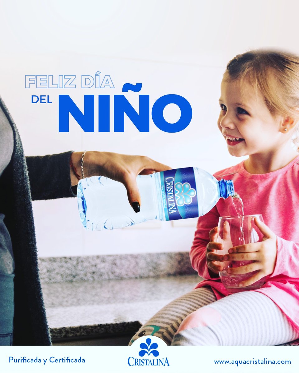 ¡Feliz día a los más pequeños de nuestros hogares panameños! 👧🧒 

Los niños y niñas de nuestro país son un pilar fundamental para seguir trabajando en pro de su salud y bienestar 🤗

#Niños #FelizDíadelNiño #Cristalina37años #CertificacionISO #CertificacionNSF #AguaPurificada