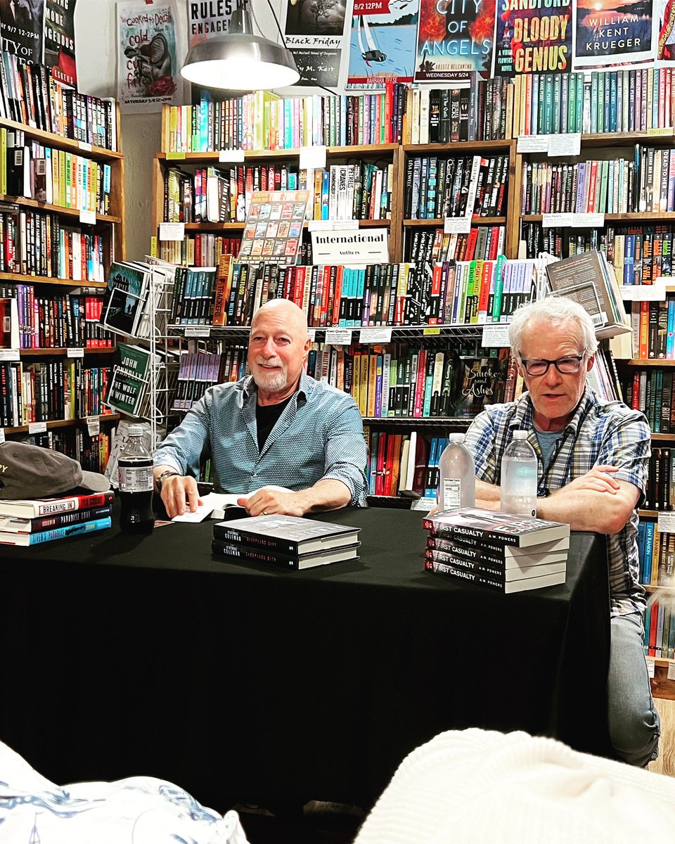 Exciting day yesterday! Got to meet the legend and fellow <a href="/BlackstoneAudio/">Blackstone Publishing</a> author <a href="/ReedFColeman/">Reed Farrel Coleman</a> at Once Upon a Crime bookstore in #minneapolis. Can’t wait to read #sleeplesscity 

#writerscommunity #authorcommunity #writerslife