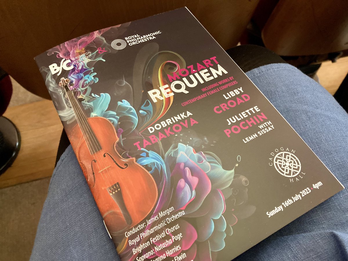 Beautiful programme unfolding <a href="/cadoganhall/">Cadogan Hall</a> with the soaring sounds of <a href="/royalphilorch/">Royal Philharmonic Orchestra</a> &amp; <a href="/BFChorus/">Brighton Festival Chorus</a> A complete treat to hear <a href="/Dobrinka_T/">Dobrinka Tabakova</a> #CenturiesofMeditations &amp; <a href="/LibbyCroadMusic/">Libby Croad Composer</a> #SuiteforStringOrch