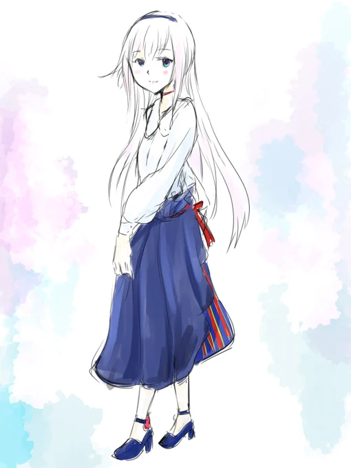 ヴァイオレットエヴァーガーデンコラボのスカート 似合いそ～  #夏の侵略2023 #侵略ラジオ