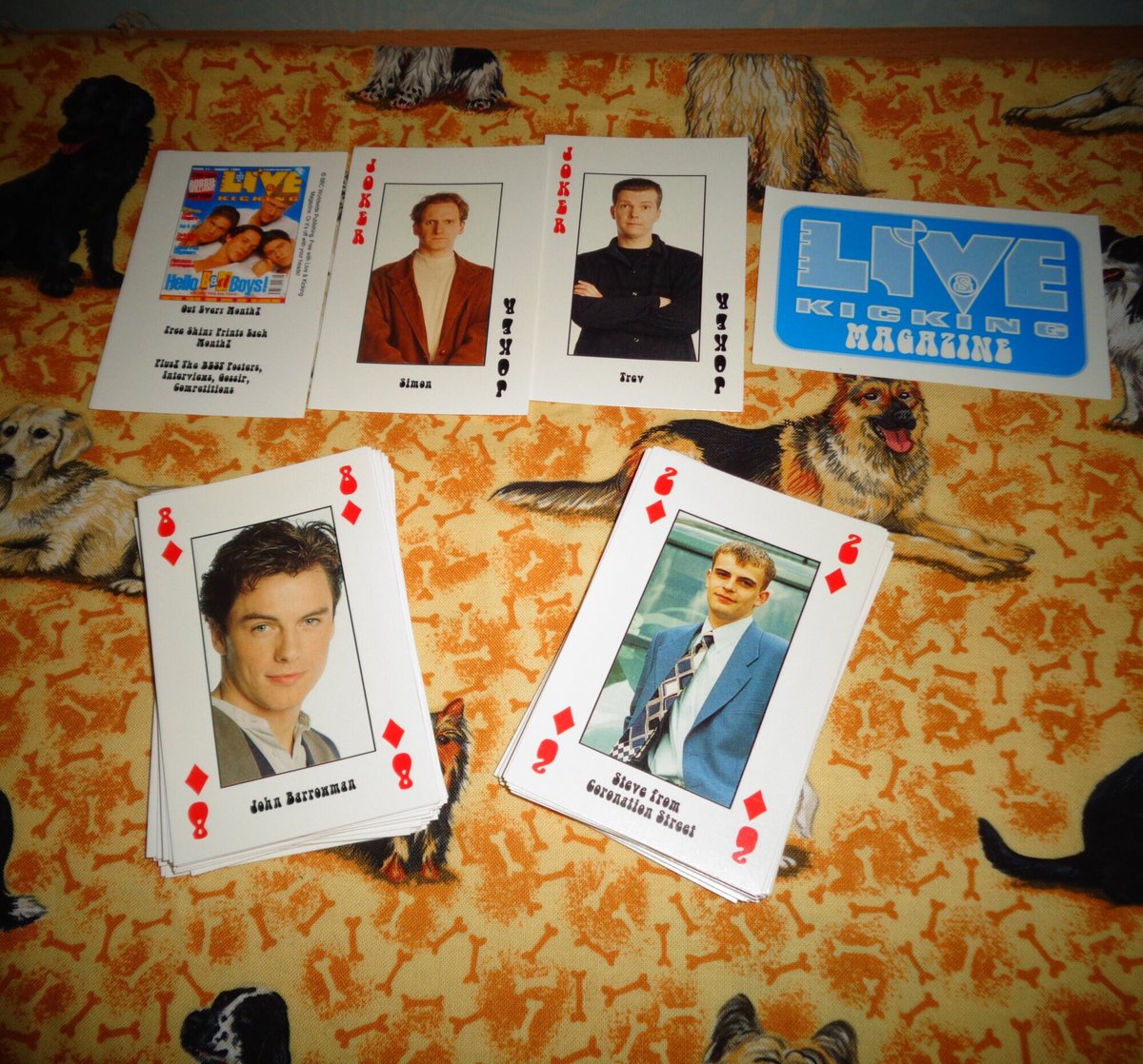 Excited to share the latest addition to my #etsy shop: Celebrity Playing Cards Memorabilia Live & Kicking Magazine Collectable Vintage Soapstars Popstars Film Stars Groups Plus More BBC etsy.me/46P5tjS #celebrity #playingcards #memorabilia #liveandkicking #maga