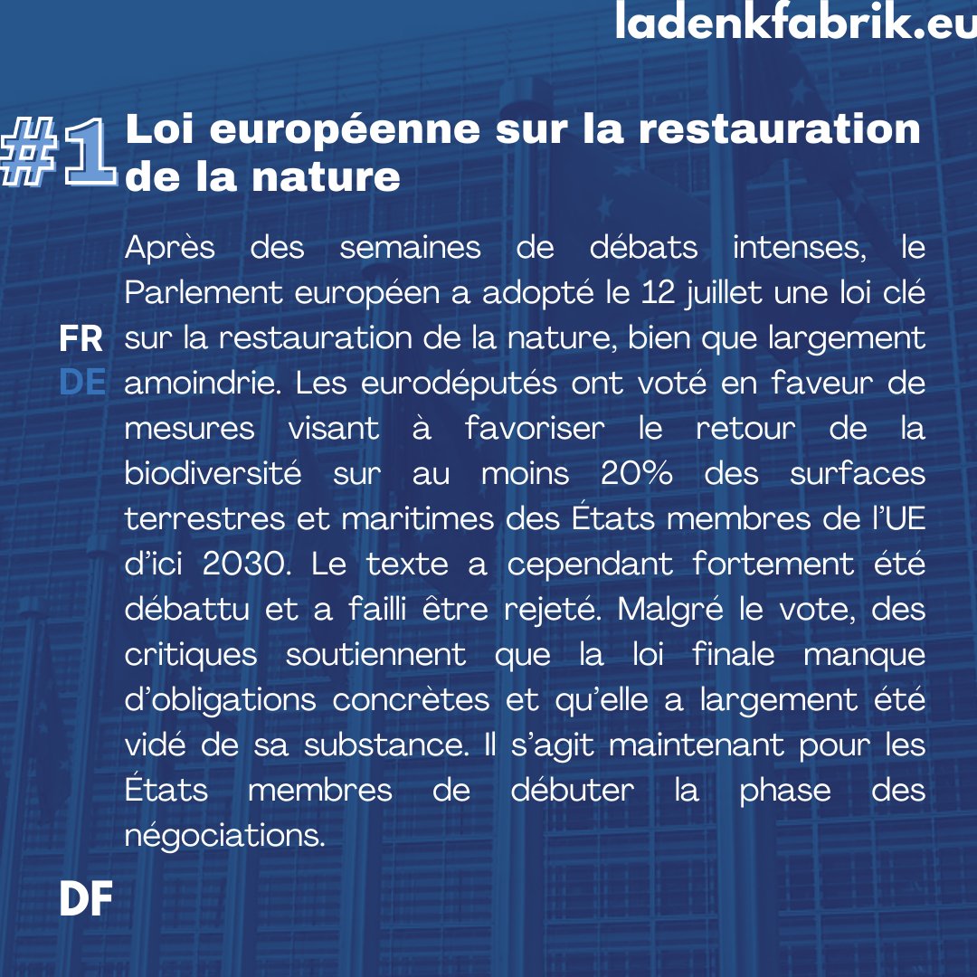 ladenkfabrik's tweet photo. 🇪🇺 Une semaine, deux actus européennes. Le dimanche c’est #DimanchEU. Par Adrien Becker https://t.co/VF3HuNfF9p