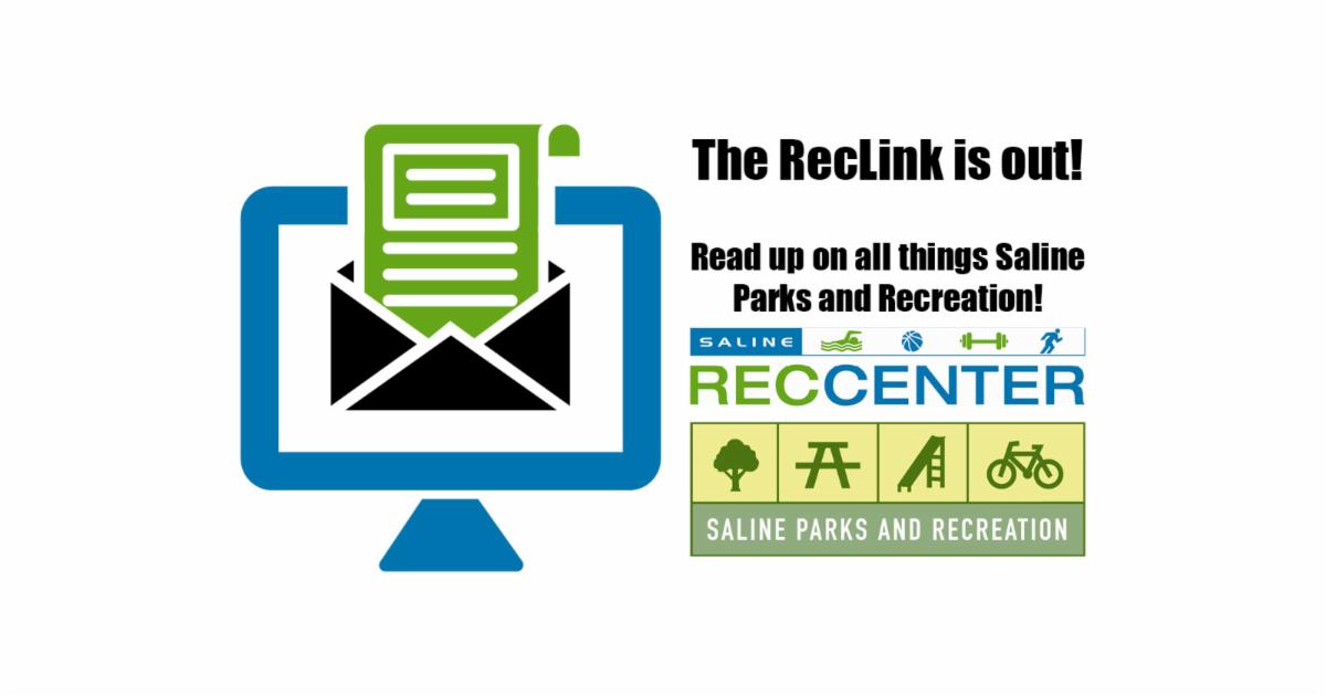 salinerec's tweet photo. It's hot off the presses! Another edition of Saline Parks and Recreation's RecLink is out now, read up!

https://t.co/vJVe3AK01h https://t.co/4rGjWIXcNc