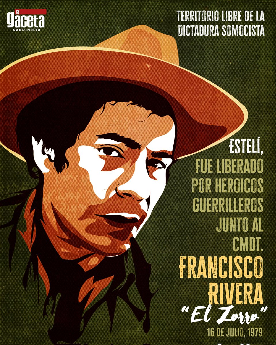 LaGacetaFSLN's tweet photo. 🔴⚫️ El heroico pueblo de Estelí, se declaró territorio libre de la tiranía somocista, el 16 de julio de 1979, avanzando hacia la victoria final de Nicaragua. https://t.co/b8uJ5AywyU