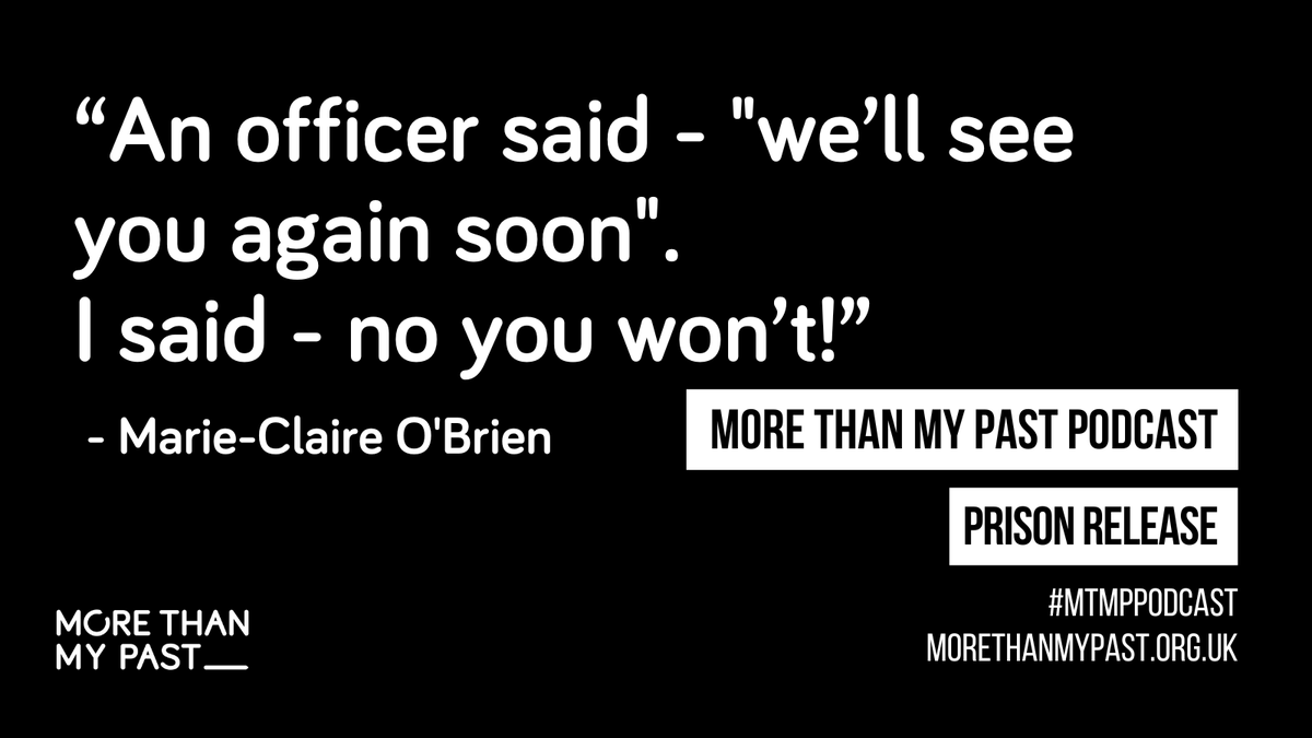 morethanmypast's tweet photo. Marie-Claire O'Brien (@NewLeafCIC) made a decision. She wasn't going back.

Listen to her story and experience of prison release on the latest episode of the More Than My Past podcast. 

Listen here: https://t.co/HCUpRwqIHP https://t.co/fgsdBfHlKp