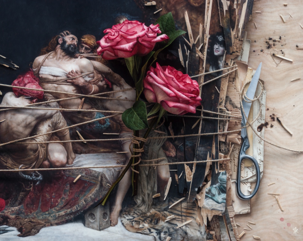 Arcadiacontemp's tweet photo. "She Broke Your Throne, She Cut Your Hair", Oil on panel, 24" x 30" by Patrick Kramer.

On view at Arcadia Contemporary for Kramer's solo exhibition, "Lost and Found" until July 30th. 

Contact info@arcadiacontemporary.com for inquiries. 

#PatrickKramer
#ArcadiaContemporary https://t.co/gb4YysiwMr