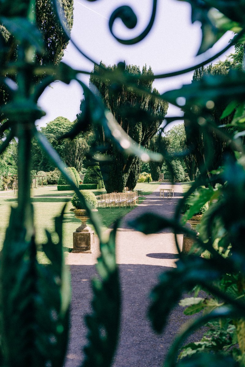 Through the green gates... a beautiful outdoor ceremony in the Walled Garden, ready to celebrate and create unforgettable memories...

#tankardstownwedding #outdoorceremony #summerwedding