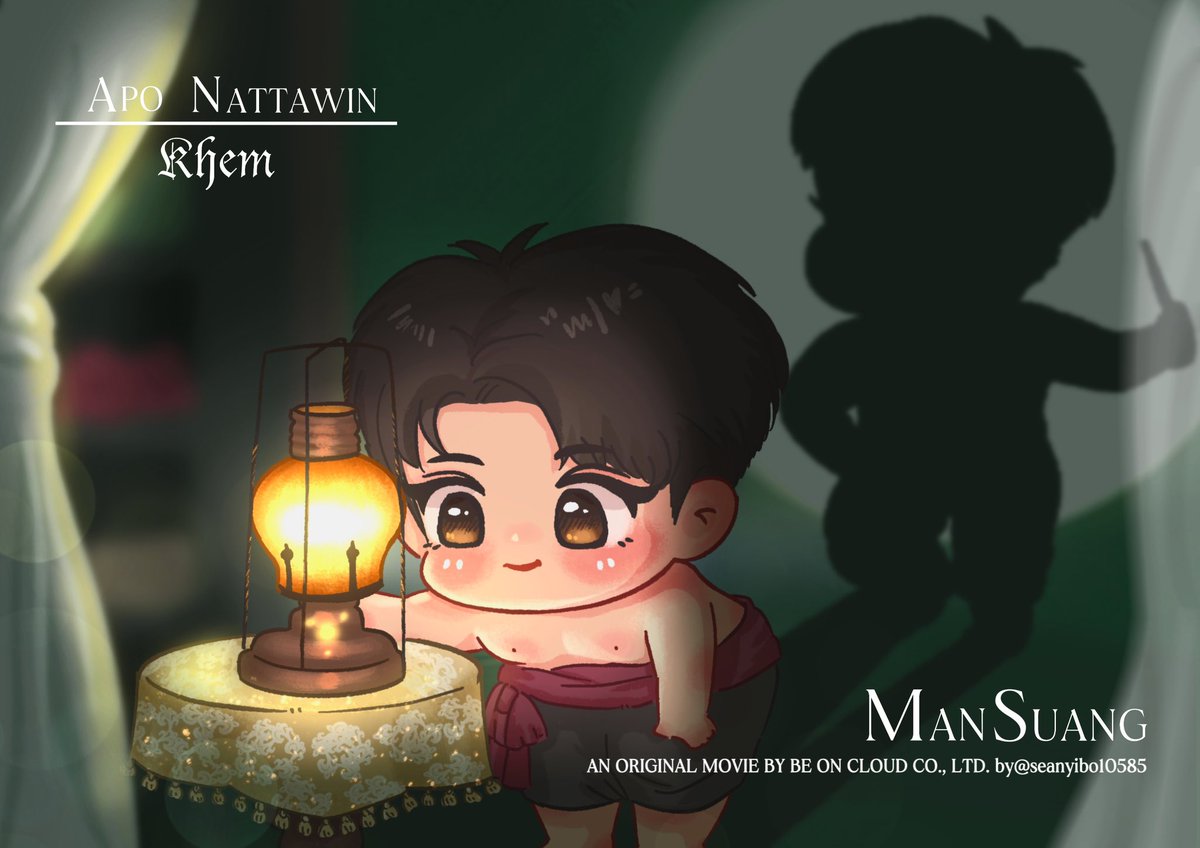 seanyibo10585's tweet photo. In the stillness of the night, a lamp, a person, unknown sweat, unknown story. Looking forward to Khem.
 @Nnattawin1 @milephakphum 
@ManSuang_TH 
#ManSuangFanArt 
#ManSuang
#Nnattawin https://t.co/71okt2Vn9Y