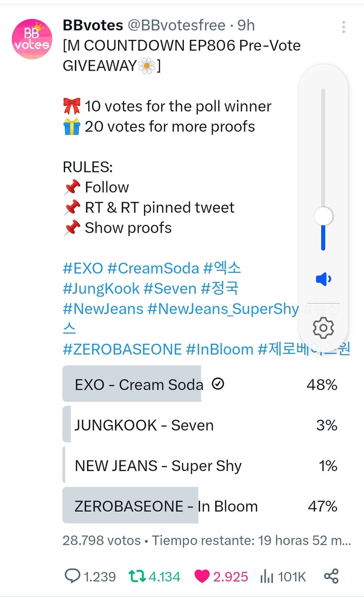 XIUCB97's tweet photo. @BBvotesfree DONE for #EXO https://t.co/TmobVlK4b3