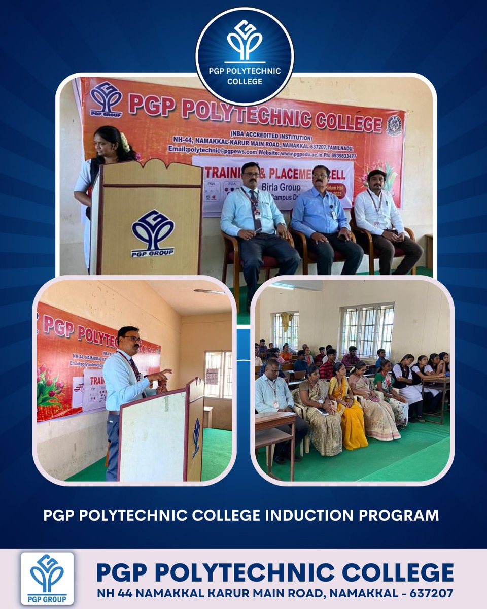 pgpcollegenkl's tweet image. Welcoming a new chapter at PGP Polytechnic College!  Our Induction Program marks the beginning of an exciting journey for our talented students. Join us as we empower minds, nurture skills &amp;amp; build a community of future innovators.
#PGPPolytechnic #InductionProgram #BrightFutures