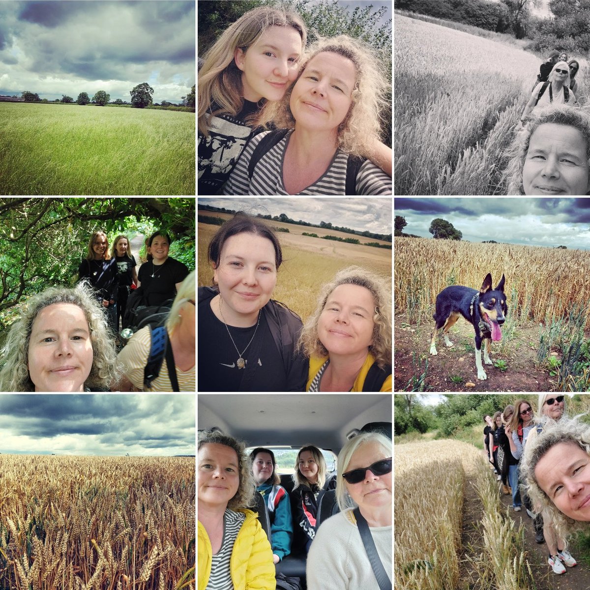 A Meara family walk in Warwickshire today. An all girl turn out (apart from Finn). A warm wind, butterflies, and a flask of coffee. Tea and cake at Charlecote Village Hall - lovely day x