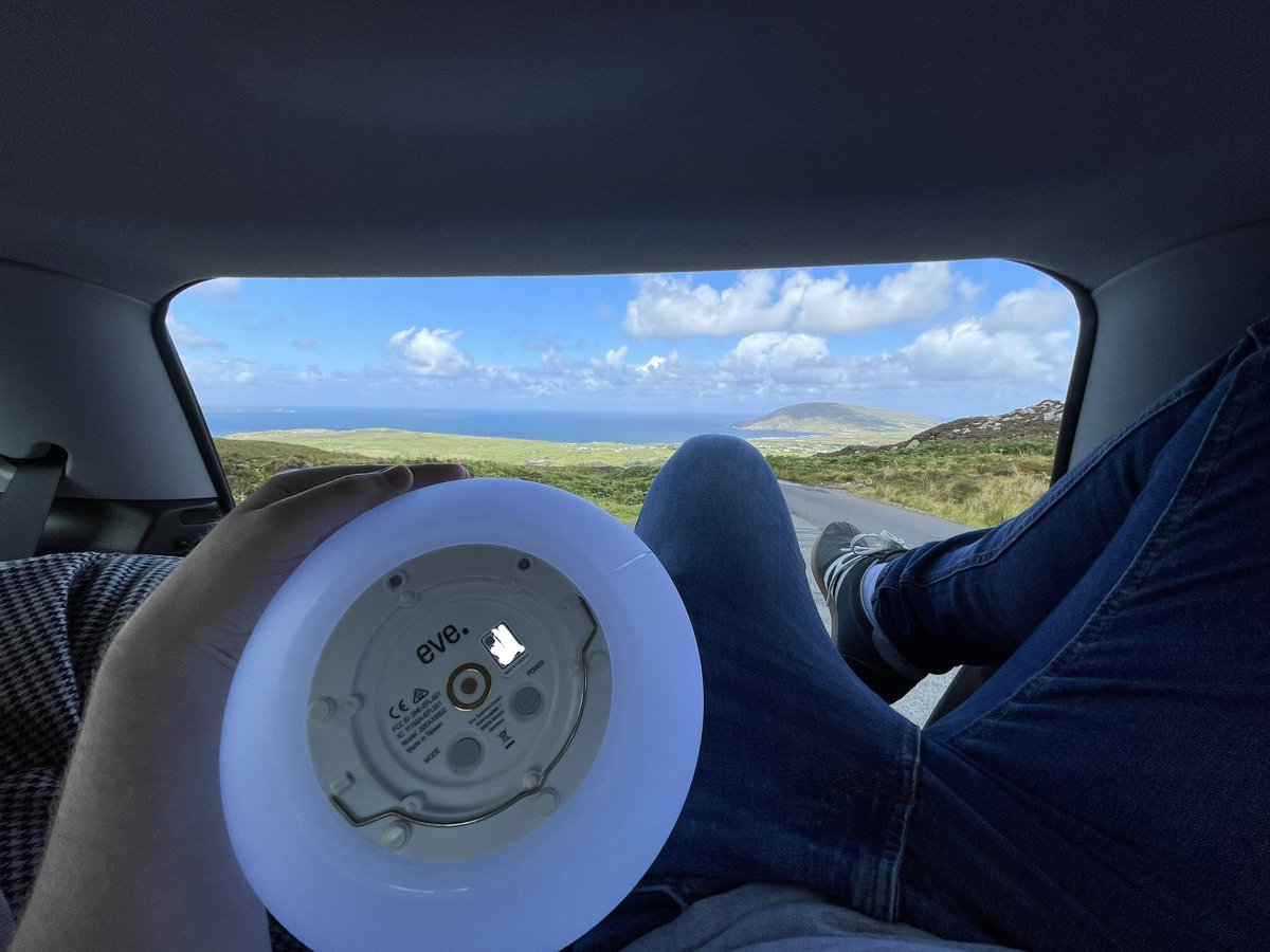 heytechi's tweet photo. No video today, we’ve been away exploring Co. Donegal in Ireland 🇮🇪

But the @meeteve Flare came with us for the journey! Portable and water resistant - perfect for picnics on the go! https://t.co/Y3v0chtwP8