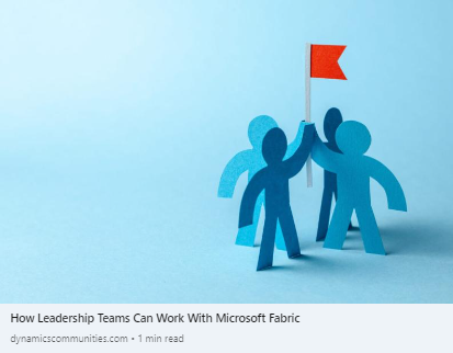 Are you trying to figure out #microsoftfabric and the best way to use it in your business?
#microsoftmvp & UG expert, Pablo Moreno has you covered as he defines the role that #leadership teams play within the #Microsoft #Fabric ecosystem.
https://t.co/I1aoDz6Bmq
#mvpbuzz https://t.co/OZMDmitHw7