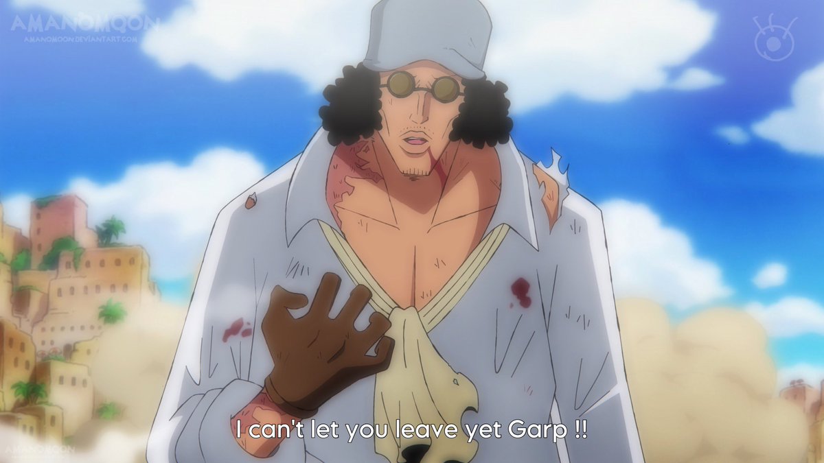 OnePiece1087 Kuzan vs Garp !! Colors in Anime Style • RT if you