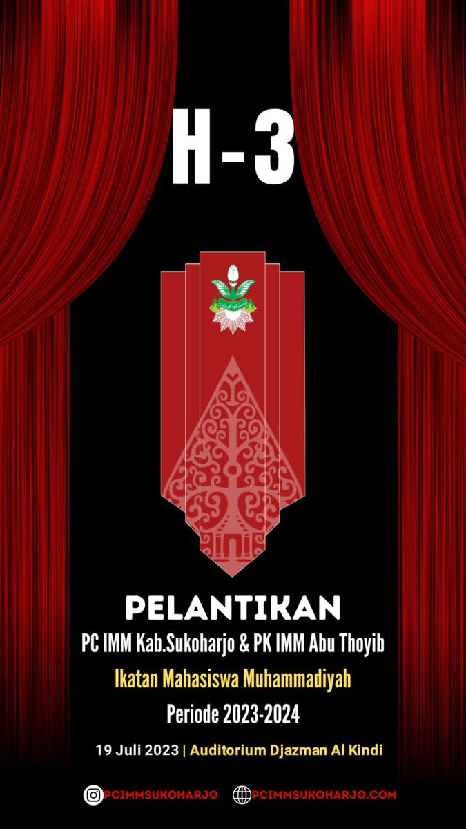 Sebentar lagi generasi baru akan melanjutkan dakwah Ikatan... 

#Muhammadiyah #IMM #AbadiPerjuangan