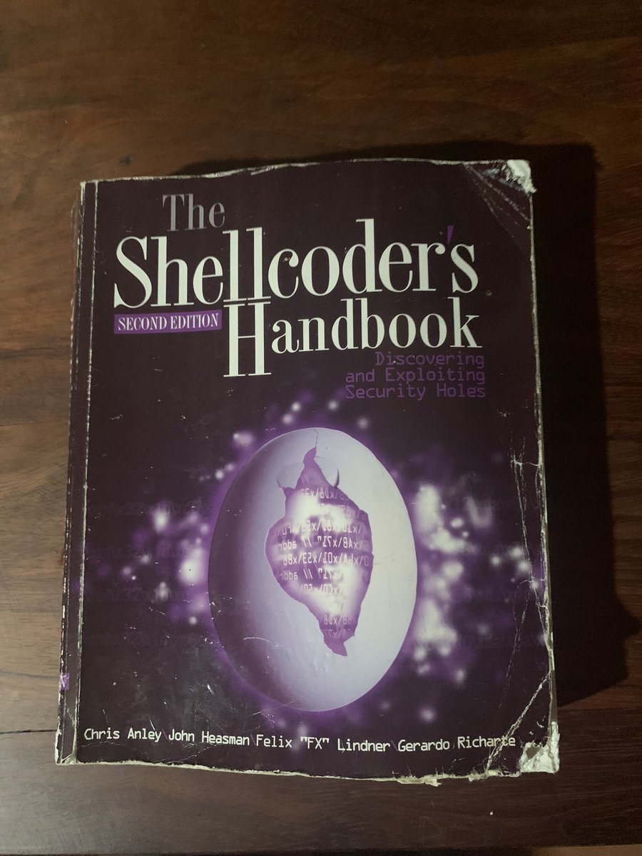xenjin450's tweet image. Exploit Development Book 📚💥💀🔐

#exploit #exploitation #reversengineering #coding #programming #macosx #linux #windows #solaris #system #insta #instagram #book #bookcommunity #learningprogress #teaching #learningisfun #education #contentcreator #hacking #hacker