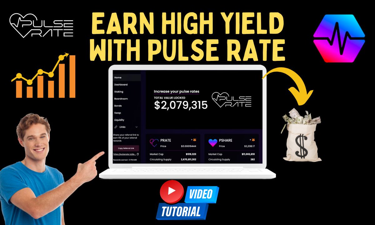 Cryptocoiners1's tweet photo. Check out my new Pulse Rate video tutorial, and find out how to earn high yield on PulseChain: https://t.co/WhqTnT79YU
#prate #pls #pulsechain #yieldfarming https://t.co/xbWCQqsesR
