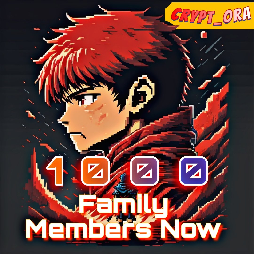 Gm 🌞 say it back

Thank you so much for joining
Ora Fam 🎉 1000

Let's Keep on connecting and building together 💙

Because

Family That Stays Together Grow Together.