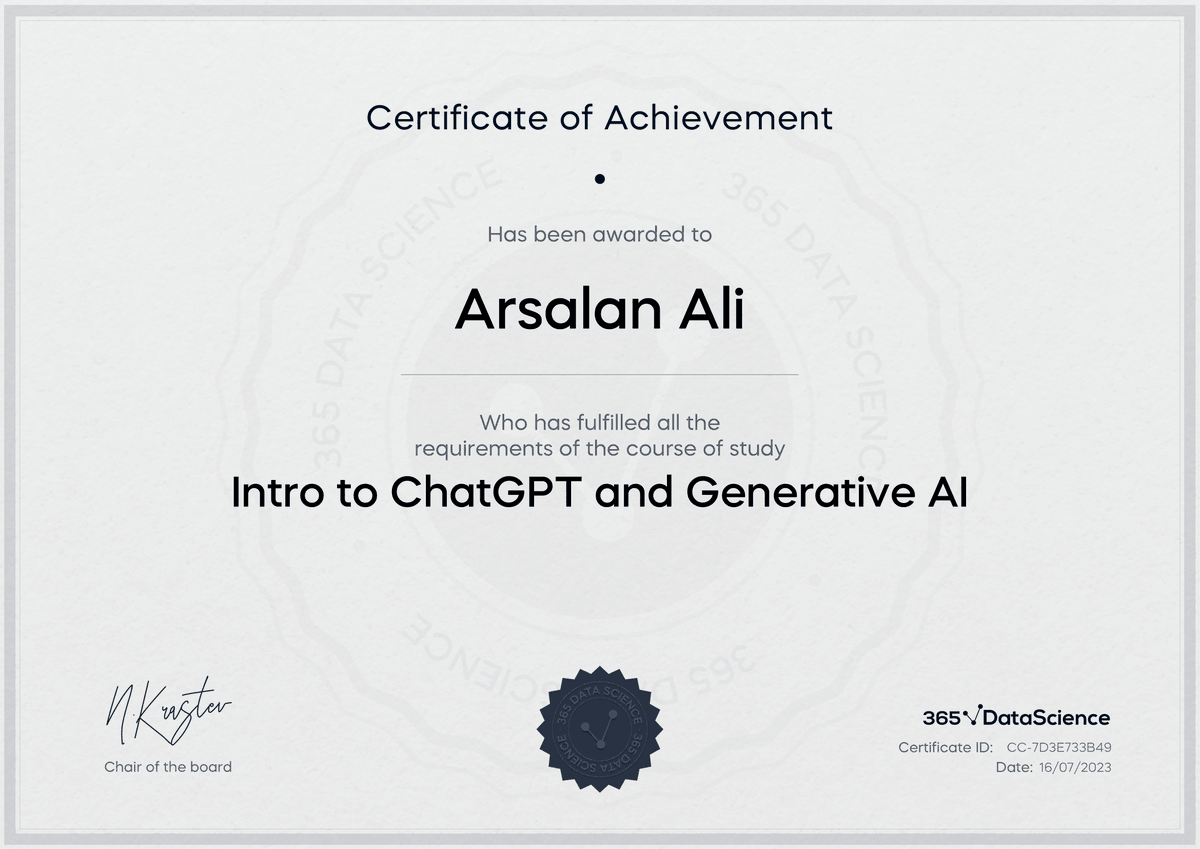 arslanchaos's tweet image. Just finished this short course &quot;Intro to ChatGPT and Generative AI&quot;. While the course provided a basic overview, I found the section on the 5Ws and 1H particularly useful. 

#365datascience #chatgpt #openai #promptengineering #generativeai