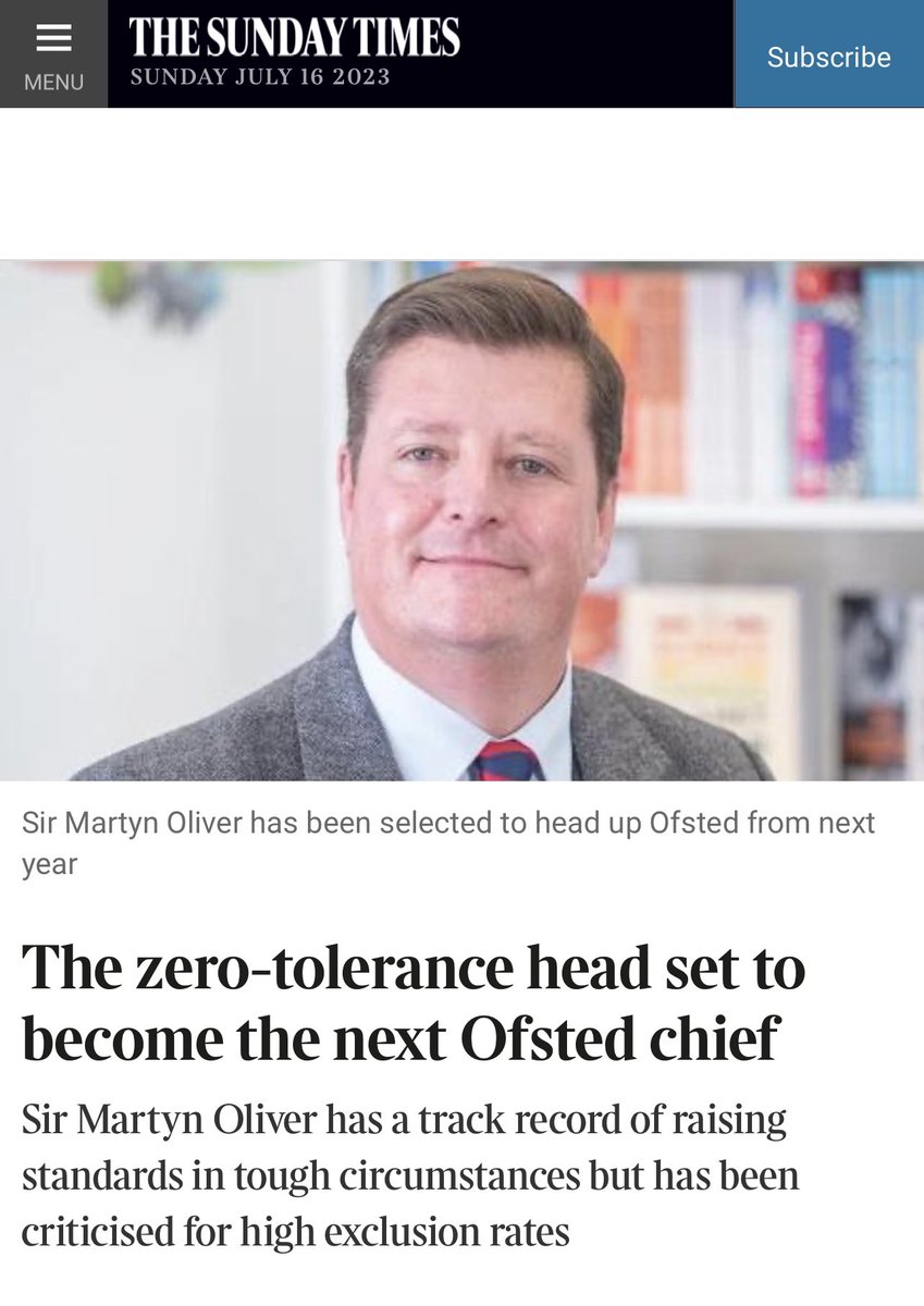 So, this morning we learn that the Outwood CEO is to be the new OFSTED head. The new Institute of Teaching, which is to lead on teacher training is registered at Outwood’s head office. <a href="/DanielKebedeNEU/">Daniel Kebede</a> <a href="/NEUnion/">National Education Union</a> #OFSTED <a href="/LeedsNeu/">Leeds NEU</a> <a href="/NEUSheffield/">NEU Sheffield Branch & District #SaveOurSchools</a> <a href="/WakefieldNEU/">Wakefield NEU</a>