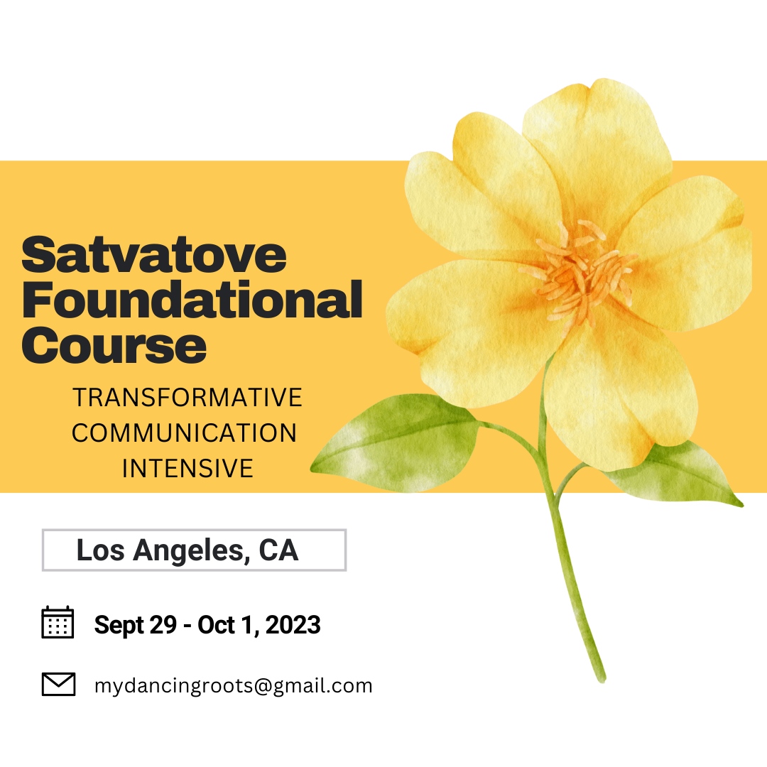 Satvatove's tweet image. September 29-October 1, 2023

Location: Los Angeles, CA

Contact – Sara (Sraddha) Czenstochousky mydancingroots@gmail.com
352.871.3354 

Register here: yogaofcommunication.com

#transformativecommunication #communication #selfrealisation #transformation #freedom