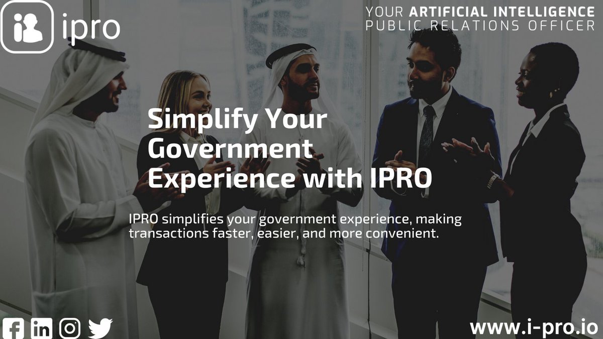 IPROBizServices's tweet image. IPRO simplifies your government experience, making transactions faster, easier, and more convenient. #IPRO #SimplifiedExperience