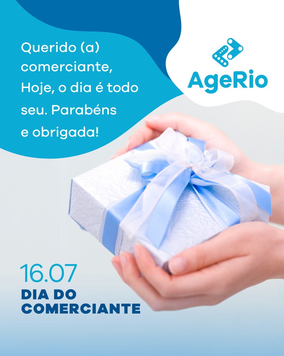 No Dia do Comerciante, a AgeRio homenageia os empreendedores que estão na linha de frente do comércio nas mais diversificadas áreas! Contem com o nosso crédito para apoiar os seus negócios. Feliz Dia do Comerciante!