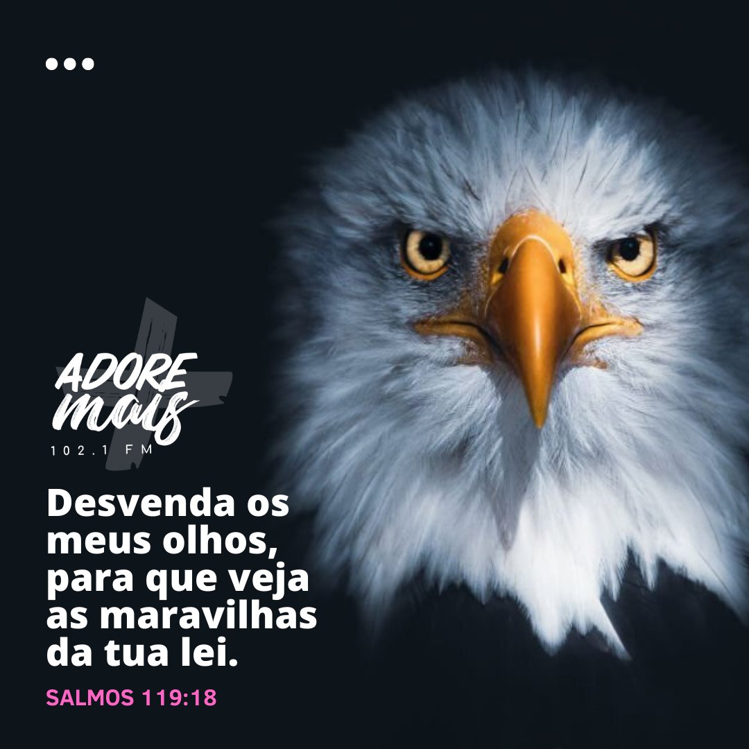 Amém? 💜🔥

Abre os meus olhos para que eu veja as maravilhas da tua lei. - Salmos 119:18

#adoremaisfm #versículo #evangelho