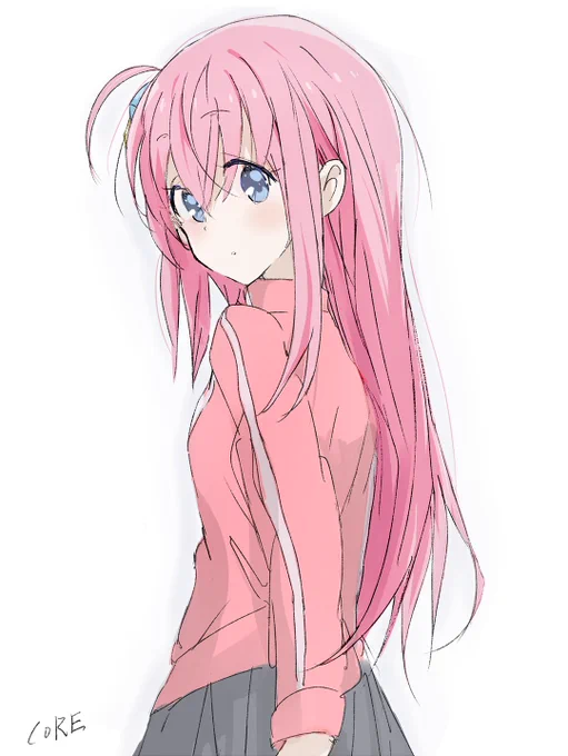 ぼちぼちとぼっちちゃんを描く #ぼっち・ざ・ろっく! #落書き 
