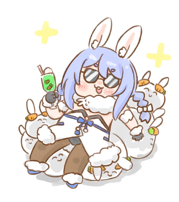 ぺこちゃんがんばれー #ぺこーら24応援イラスト