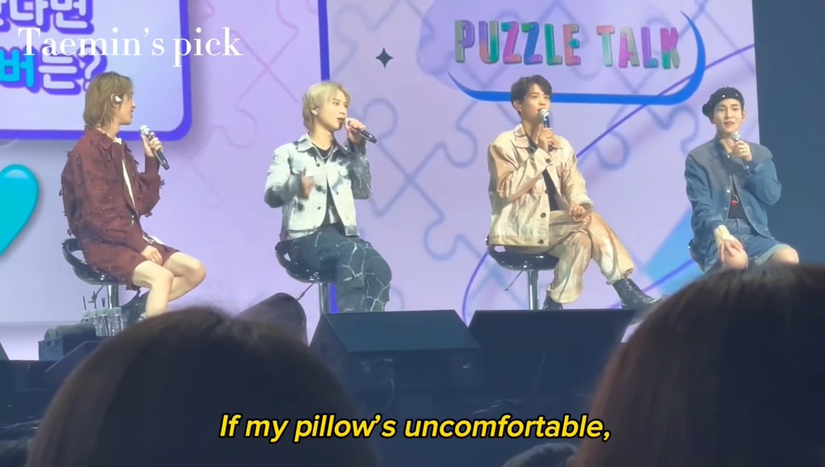 midorijinki's tweet photo. "If my pillow uncomfortable, i can rest on onew hyung"

And jinki really give taemin his arm as pillow 🥹🥰 https://t.co/TNMZld4TKo
