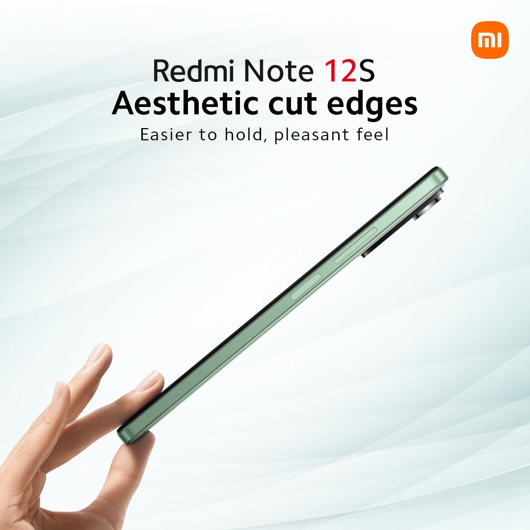 Xiaomi_Kenya's tweet image. Enjoy ultimate refinement with #RedmiNote12S with professionally cut edges for easier carry and a comfortable feel!