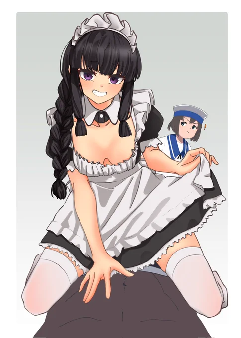 #艦これ 挑発メイド北上様かわいい
