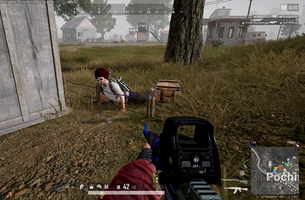 SurvivorNumber1's tweet photo. He’s having a real bad day. #PUBGLife https://t.co/KXUA510lPh