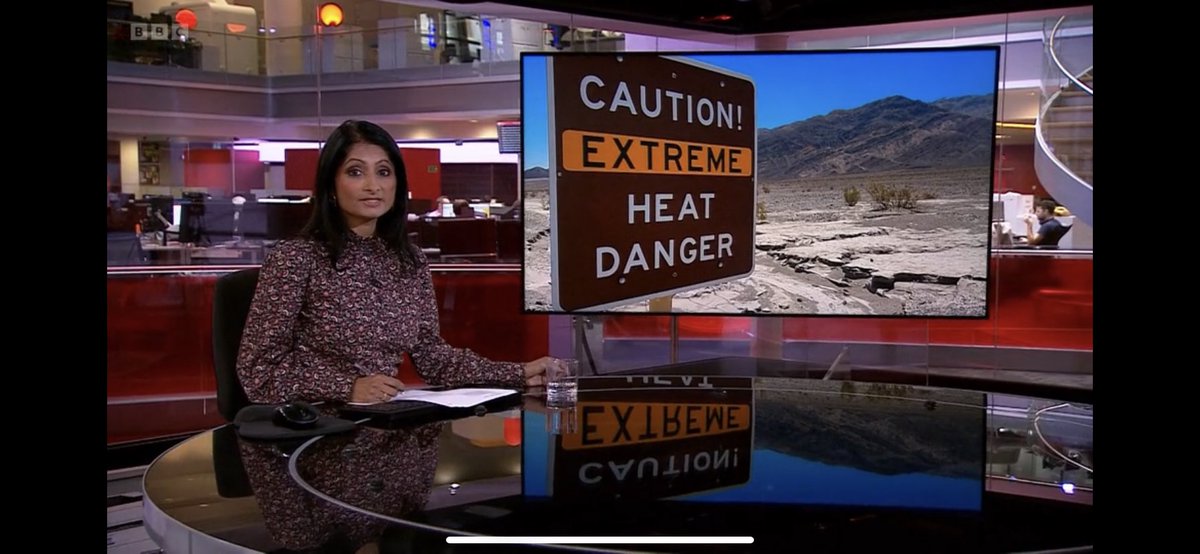 ClimateMuseumUK (@climatemuseumuk) on Twitter photo Just now <a href="/BBCNews/">BBC News (UK)</a> on BBC1 lunchtime news led with coverage of #ExtremeWeatherStories from the US (heat), Korea (floods) and Europe (heat).
But still no mention of the causes, (except Gulf Stream). In fact no mention of #ClimateBreakdown at all.
Bizarreā¦What will it take? Just now <a href="/BBCNews/">BBC News (UK)</a> on BBC1 lunchtime news led with coverage of #ExtremeWeatherStories from the US (heat), Korea (floods) and Europe (heat).
But still no mention of the causes, (except Gulf Stream). In fact no mention of #ClimateBreakdown at all.
Bizarreā¦What will it take?