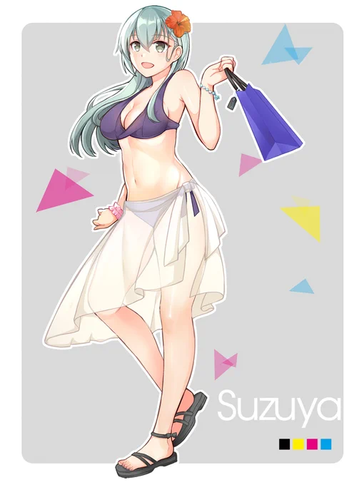 水着な鈴谷 #艦これ