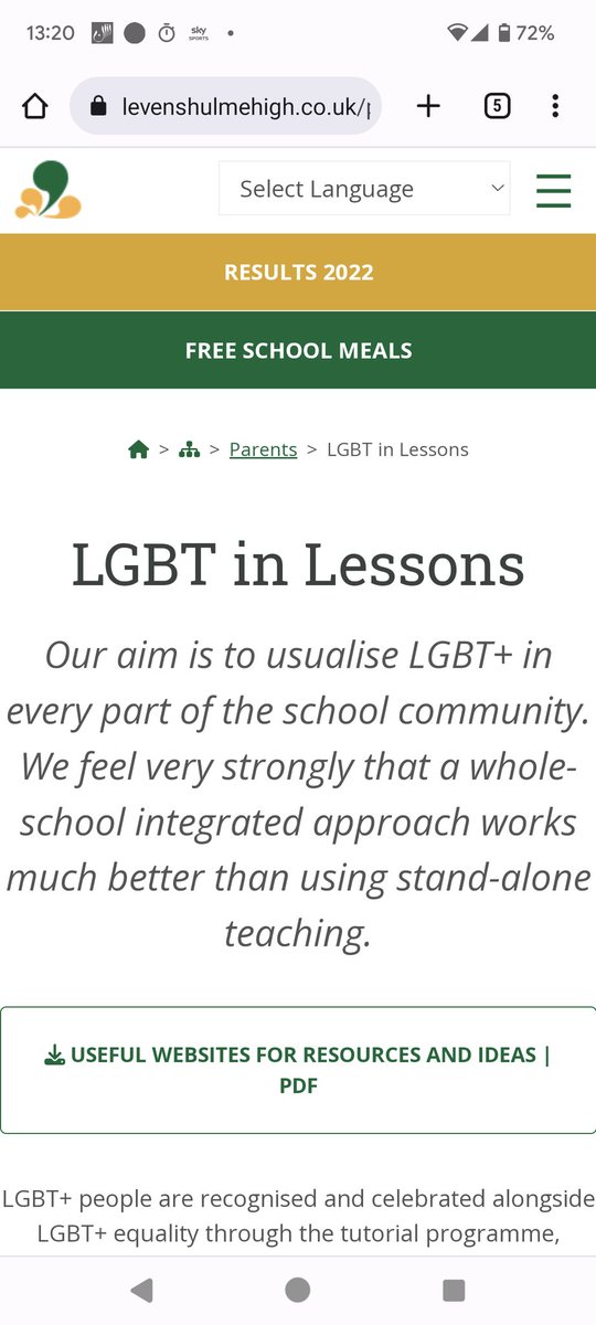 Levenshulme High School in Manchester, a girls' school with a Muslim-majority intake, says its aim is to 'usualise' LGBT in every part of the school community.