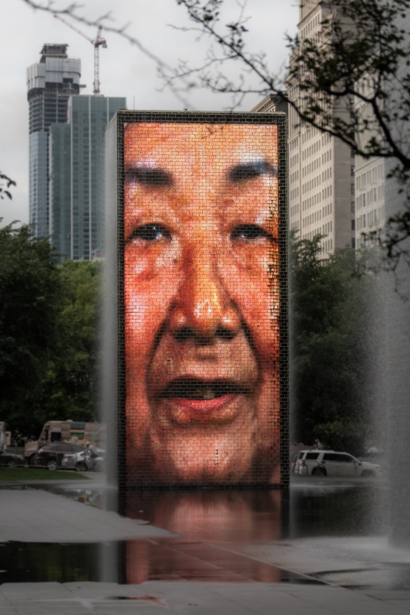 Crown Fountain at Millenium Park 📸 #photooftheday #Chicago