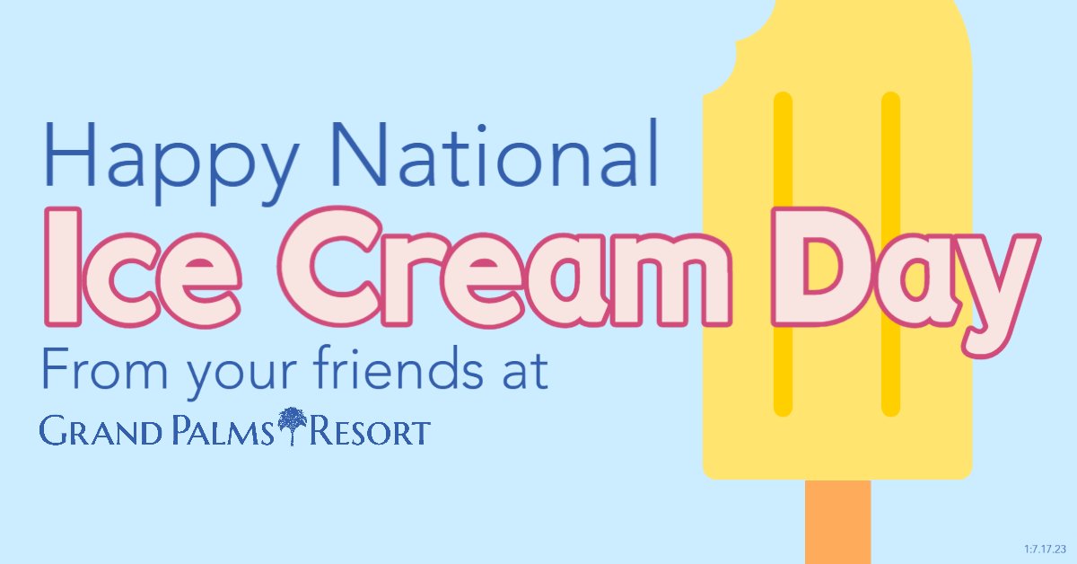 Celebrate National Ice Cream Day with a sweet treat from the Poolside Grill! 🍦#grandpalmsresortmb #myrtlebeachvacation #myrtlebeach #vacation #vacay #vacationmode #familyvacations #icecream