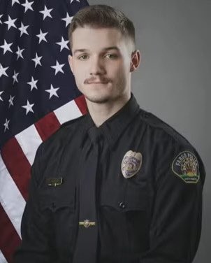 Rest in peace @FargoPolice PO Jake Wallin who was shot & killed on 7/14/23 after being ambushed while investigating an auto accident. 2 other officers were also shot. His FTO killed the suspect. Jake was a 3 month veteran. Please retweet to honor him #BlueLivesMatter 💙🖤😣