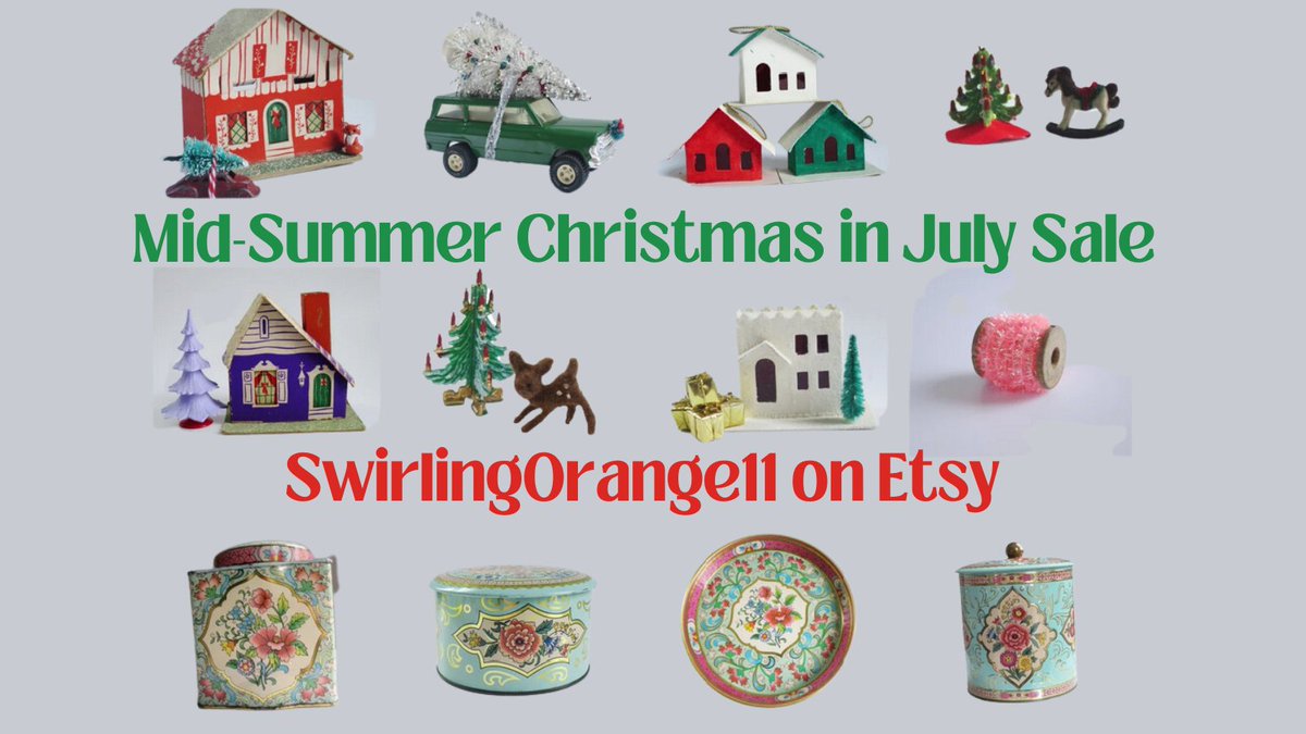 Check out the coolest #VintageChristmas and #Miniatures at bit.ly/3JuUFgI from #Kitsch to #Retro and everything in between #SMILEtt23 #SMILEttCIJ #Etsyteamunity #ShopsmallandEarly