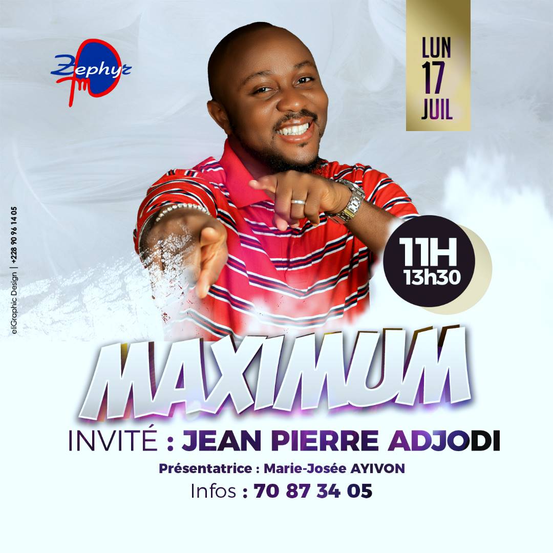 thebraintouch's tweet photo. @thebraintouch a le plaisir de vous annoncer qu'il accompagne l'artiste de la chanson Jean Pierre Adjodi dans sa tournée médiatique qui débute ce lundi 17 Juillet 2023 avec l'émission #Maximum conduite par la célèbre @Mariejoséeayivon  à partir de 11 H GMT sur Radio zéphyr. https://t.co/pAaPGZ9iP2